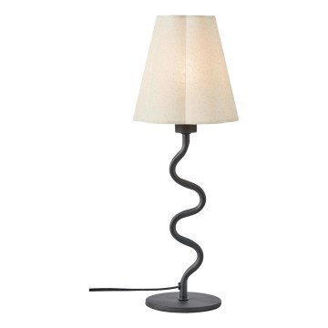 Markslöjd 109171 - Lámpara de mesa VEYA 1xE14/40W/230V lino/negra