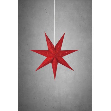 Markslöjd 700120 - Decoración navideña ARATORP 1xE14/25W/230V, diámetro 75 cm, roja