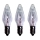 Markslöjd 702323 - SET 3x Bombilla de Navidad de alta potencia RESERVLAMPA E10/3W/55V