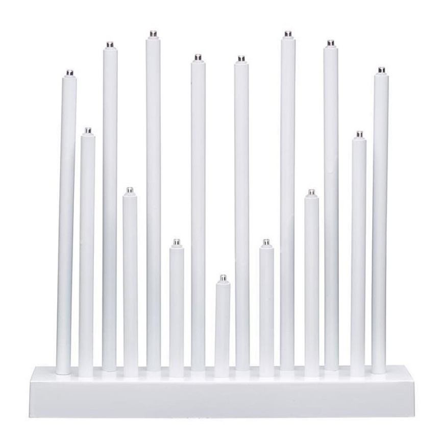 Markslöjd 702639 - Portavelas de Navidad LED ROMANS LED/0,9W/3xAA blanco