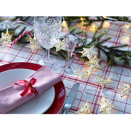 Markslöjd 703173 - Cadena de Navidad LED LILLAN LED/3xAA 2,1m blanco cálido