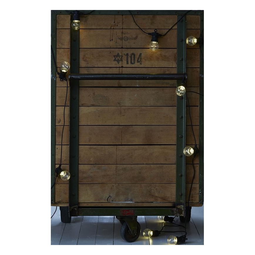 Markslöjd 703181 - Cadena LED de Navidad para exteriores DAKKE 10xLED 7,5m IP44 blanco cálido