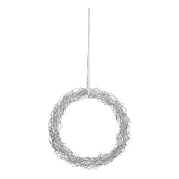 Markslöjd 703442 - Decoración navideña LED JULLE 30xLED/0,03W/3xAA plateada