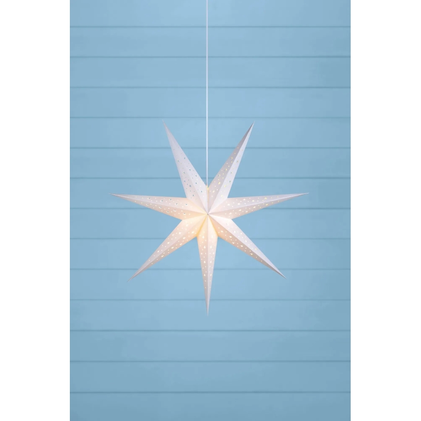 Markslöjd 703876 - Adorno navideño SOLVALLA 1xE14/25W/230V, diámetro 75 cm, blanco