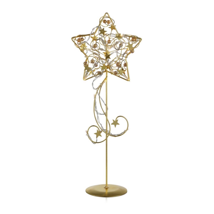 Markslöjd 703900 - LED Decoración navideña HAGABERG 20xLED/0,5W/230/24V dorado