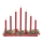 Markslöjd 704018 - Candelero navideño HOL 7xE10/0,06W/230V rojo