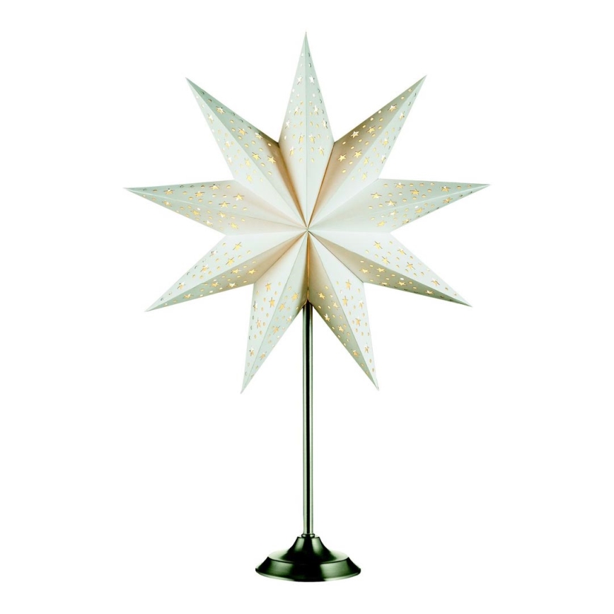 Markslöjd 704116 - Decoración navideña SOLVALLA 1xE14/25W/230V color blanco 64 cm