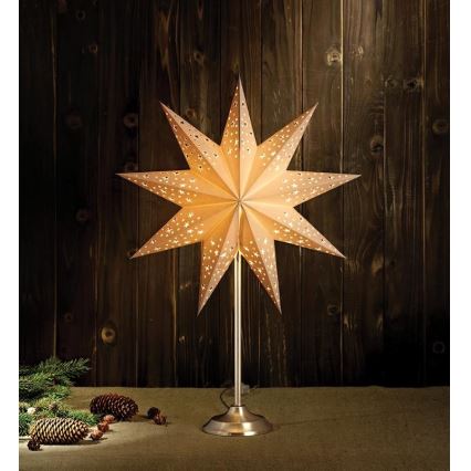 Markslöjd 704116 - Decoración navideña SOLVALLA 1xE14/25W/230V color blanco 64 cm