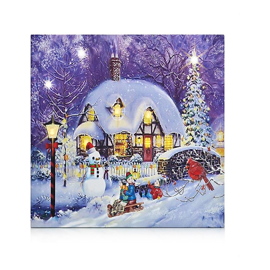 Markslöjd 704361 - LED Pintura decorativa brillante CANVAS LED/0,18W/2xAA