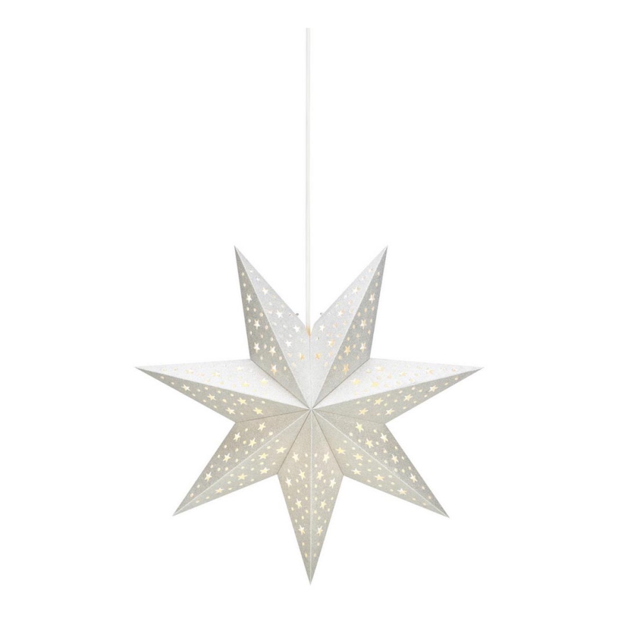 Markslöjd 704416 - Decoración navideña SOLVALLA 1xE14/25W/230V color plata 45 cm