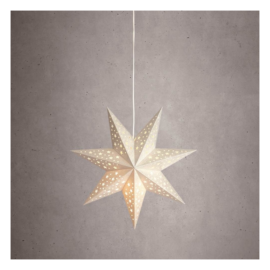 Markslöjd 704416 - Decoración navideña SOLVALLA 1xE14/25W/230V color plata 45 cm