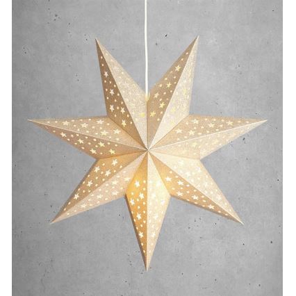 Markslöjd 704419 - Decoración navideña SOLVALLA 1xE14/25W/230V dorada 45 cm