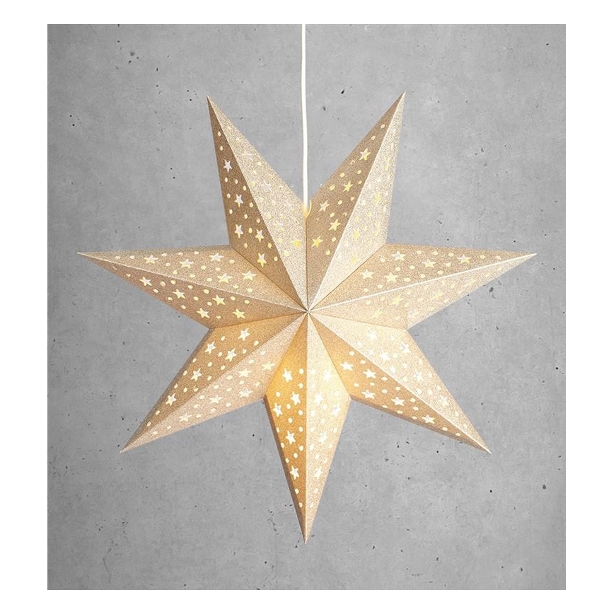 Markslöjd 704419 - Decoración navideña SOLVALLA 1xE14/25W/230V dorada 45 cm