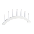 Markslöjd 704830 - Candelabro de Navidad ATLE 7xE10/3W/230V blanco