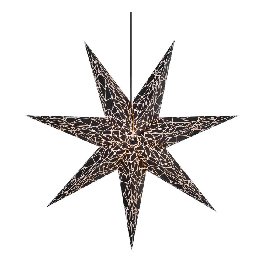 Markslöjd 704877 - Decoración navideña KARLA 1xE14/25W/230V color negro 75 cm