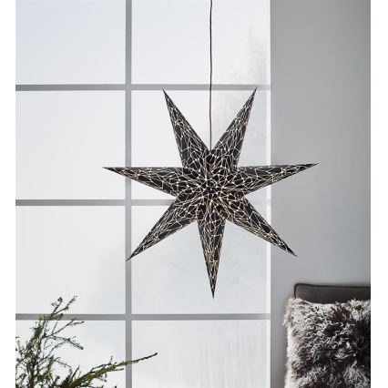 Markslöjd 704877 - Decoración navideña KARLA 1xE14/25W/230V color negro 75 cm