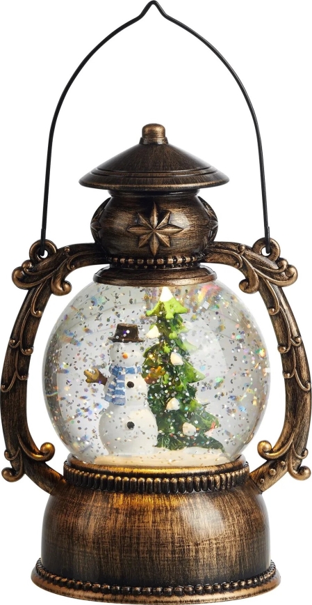 Markslöjd 705053 - Decoración navideña LED LOTHAR LED/0,15W/3xAA linterna en acabado bronce