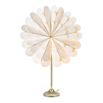 Markslöjd 705303 - Decoración navideña MARIGOLD 1xE14/25W/230V 68 cm blanco