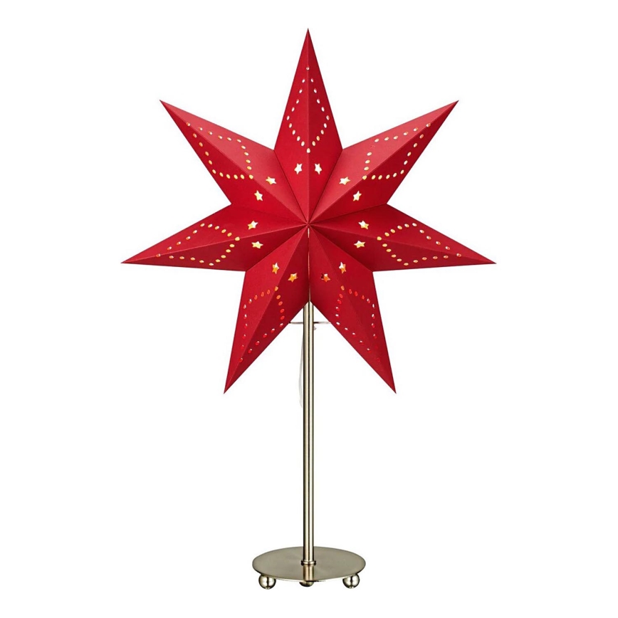 Markslöjd 705544 - Decoración de Navidad SATURNUS 1xE14/25W/230V 35 cm rojo
