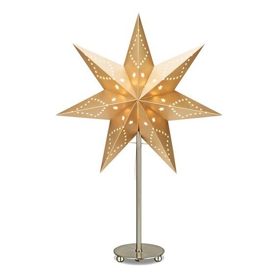 Markslöjd 705545 - Decoración de Navidad SATURNUS 1xE14/25W/230V 35 cm dorado