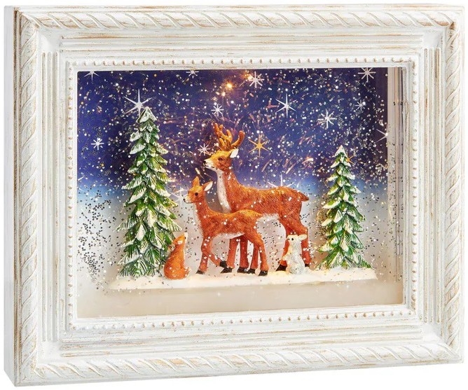 Markslöjd 705554 - Decoración navideña LED REINHARD LED/0,06W/4xAA/blanco cálido blanco/pátina