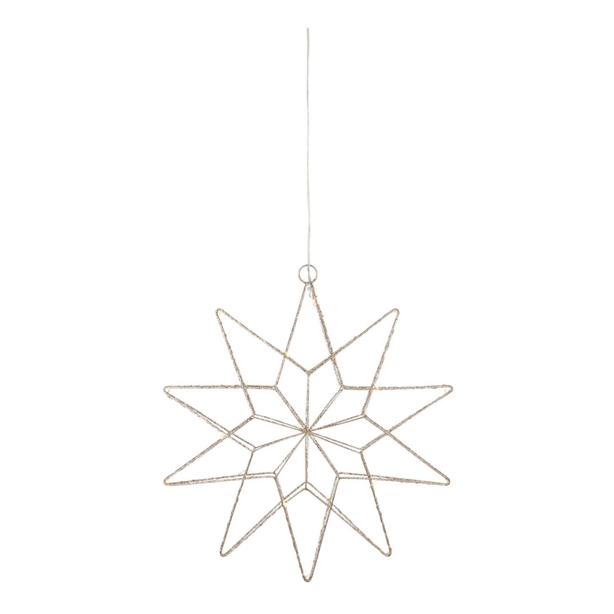 Markslöjd 705751 - Decoración de navidad LED GLEAM LED/0,6W/3xAA dorado