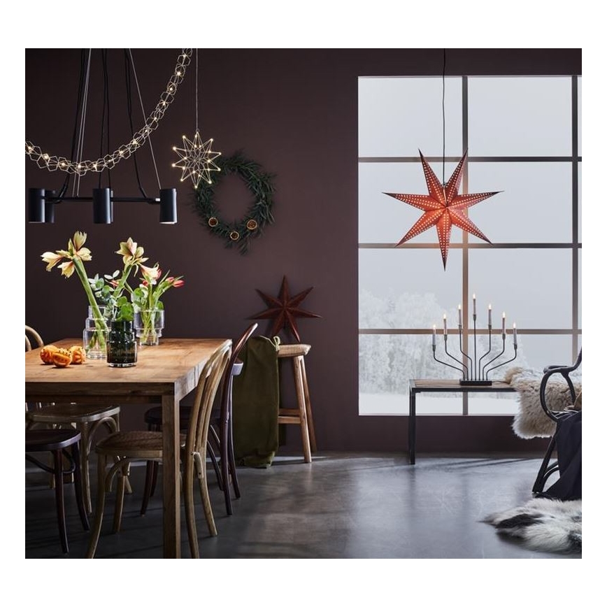 Markslöjd 705758 - Portavelas de Navidad BROSA XL 7xE10/3W/230V