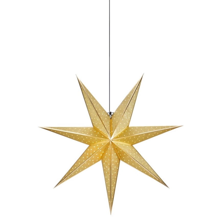 Markslöjd 705790 - Decoración de Navidad GLITTER 1xE14/25W/230V diámetro 75 cm dorado