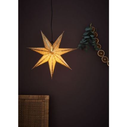 Markslöjd 705791 - Decoración de Navidad GLITTER 1xE14/25W/230V diá. 45 cm dorado