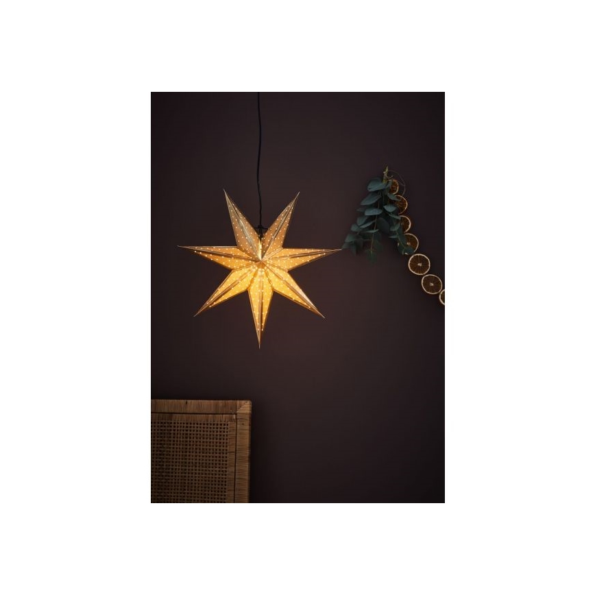 Markslöjd 705791 - Decoración de Navidad GLITTER 1xE14/25W/230V diá. 45 cm dorado