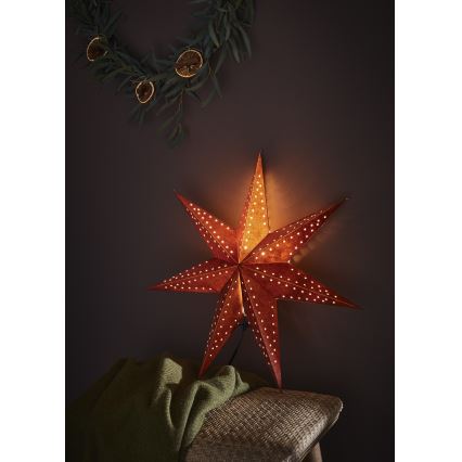 Markslöjd 705807 - Adorno navideño EMBLA 1xE14/6W/230V Ø 45 cm rojo