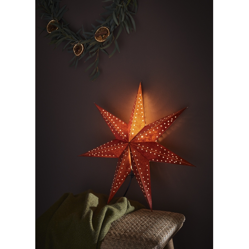 Markslöjd 705807 - Adorno navideño EMBLA 1xE14/6W/230V Ø 45 cm rojo
