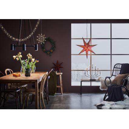 Markslöjd 705808 - Adorno navideño EMBLA 1xE14/25W/230V Ø 75 cm marrón