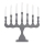 Markslöjd 705813 - Candelabro navideño SVANEHOLM 7xE10/3W/230V pino/gris