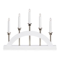 Markslöjd 705832 - Portavelas de Navidad BRIDGE 5xE10/3W/230V blanco