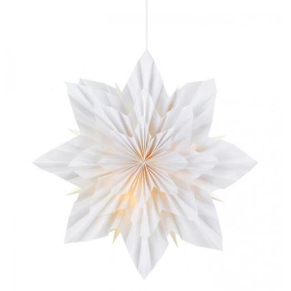 Markslöjd 705836 - Decoración de Navidad NEELA 1xE14/25W/230V 48 cm diámetro blanco