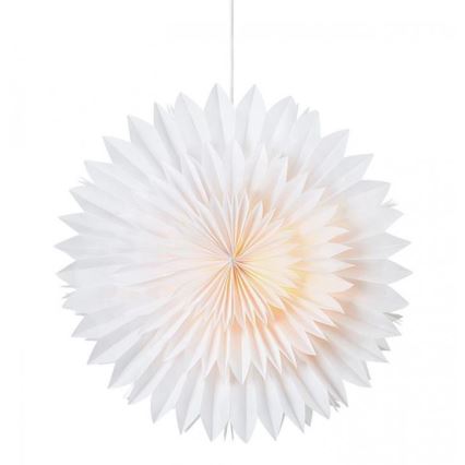 Markslöjd 705842 - Decoración de Navidad SOLINA 1xE14/25W/230V 48 cm diámetro blanco