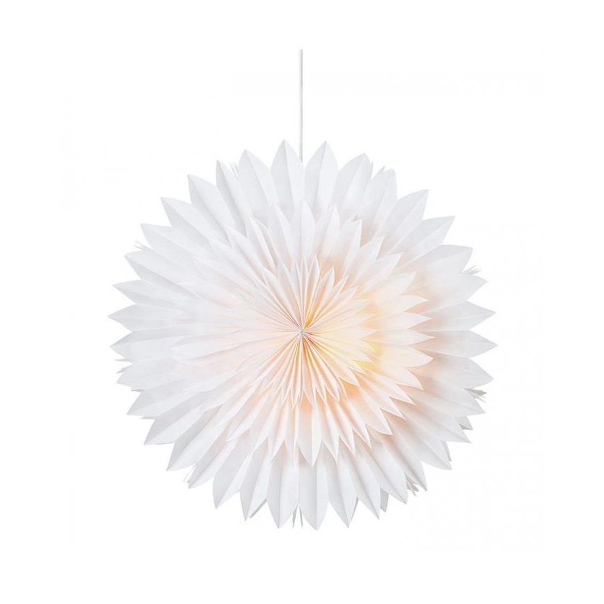Markslöjd 705842 - Decoración de Navidad SOLINA 1xE14/25W/230V 48 cm diámetro blanco