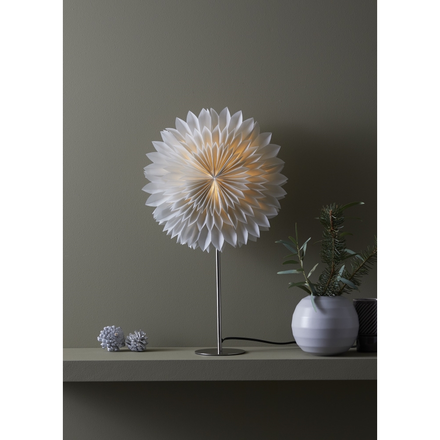 Markslöjd 705845 - Decoración de Navidad SOLINA 1xE14/25W/230V diámetro 35 cm blanco