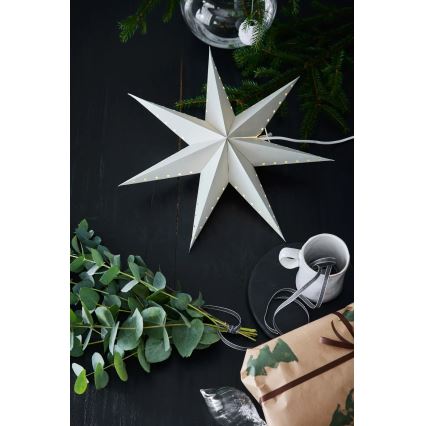 Markslöjd 705929 - Decoración navideña LIVELY, 1xE14/6W/230V, diámetro 45 cm, gris