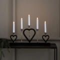 Markslöjd 705938 - Candelabro navideño MELISSA 5xE10/3W/230V negro/latón