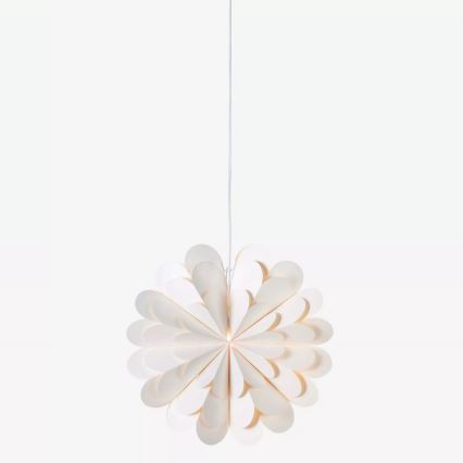 Markslöjd 705944 - Decoración de Navidad MARAVILLA 1xE14/25W/230V diámetro 45 cm blanco