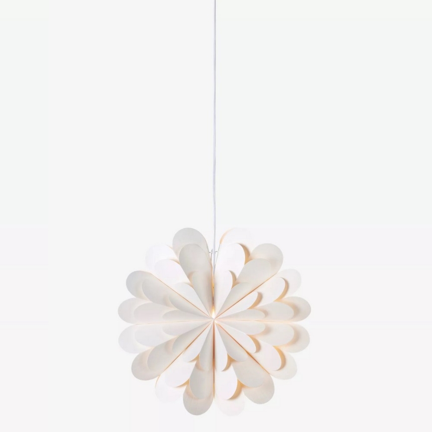 Markslöjd 705944 - Decoración de Navidad MARAVILLA 1xE14/25W/230V diámetro 45 cm blanco