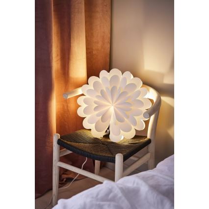Markslöjd 705944 - Decoración de Navidad MARAVILLA 1xE14/25W/230V diámetro 45 cm blanco