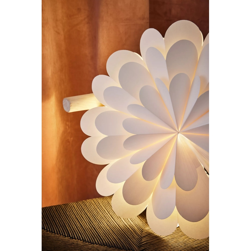 Markslöjd 705944 - Decoración de Navidad MARAVILLA 1xE14/25W/230V diámetro 45 cm blanco