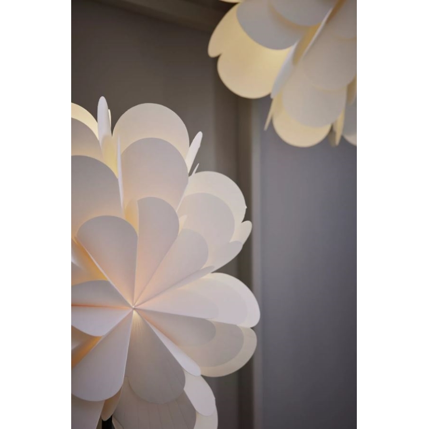 Markslöjd 705946 - Decoración de Navidad MARAVILLA 1xE14/25W/230V 68 cm blanco/negro