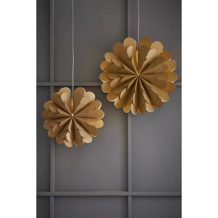 Markslöjd 705949 - Decoración de Navidad MARAVILLA 1xE14/25W/230V diámetro 60 cm dorado