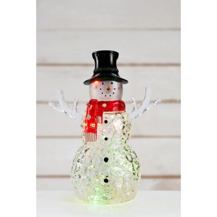 Markslöjd 706044 - Decoración navideña LED FRANS LED/0,06W/3xAAA muñeco de nieve
