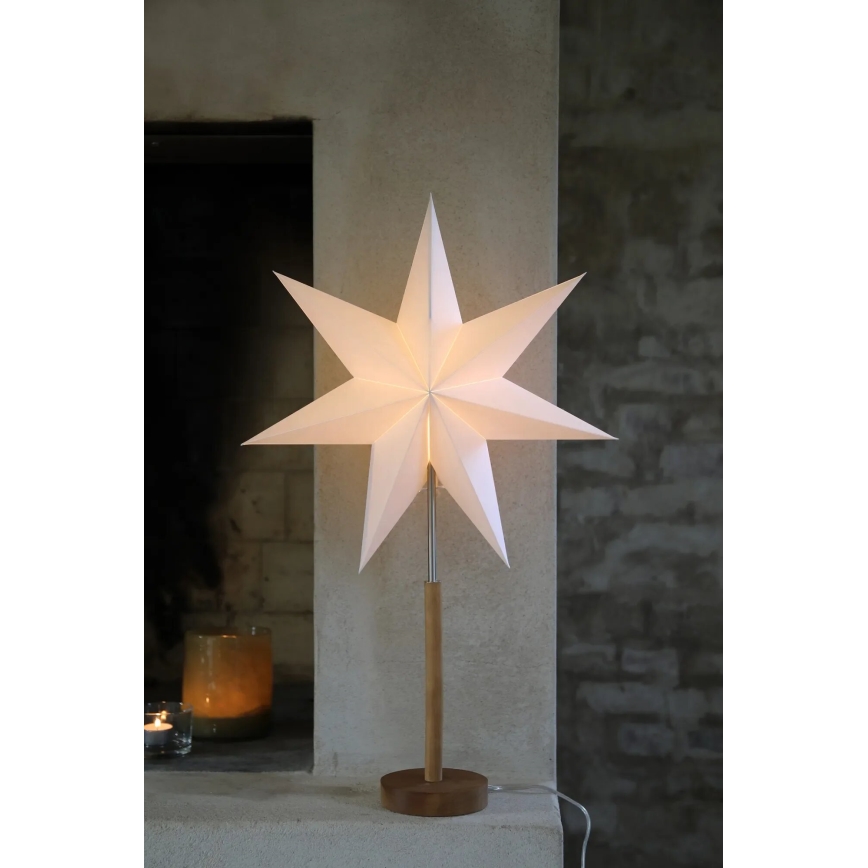 Markslöjd 706213 - Decoración navideña SPERANZA 1xE14/6W/230V Ø 45 cm pino/crema