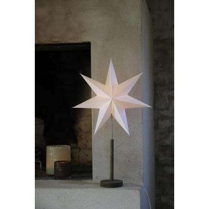 Markslöjd 706214 - Decoración navideña SPERANZA 1xE14/6W/230V, diámetro 45 cm, pino/crema